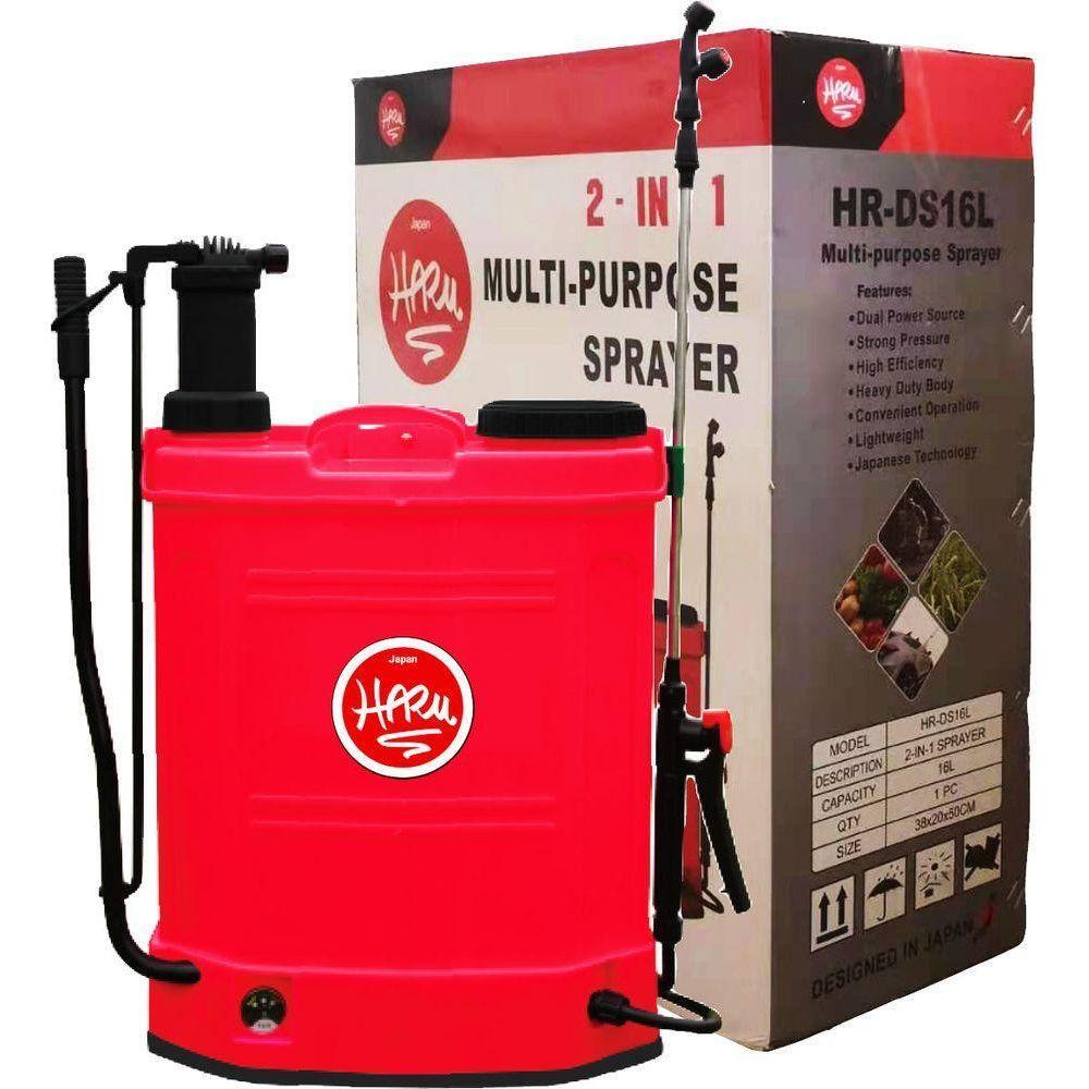 Haru HR-DS16L 2in1 Battery / Manual Knapsack Sprayer 16L | Haru by KHM Megatools Corp. Haru HR-DS16L 2in1 Battery / Manual Knapsack Sprayer 16L | Haru by KHM Megatools Corp.